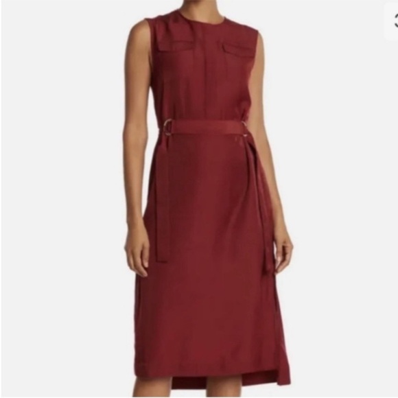 Ted Baker Elegant Sleeveless Burgundy Dress Sz US 4 Or Ted Sz 1 - Picture 5 of 5